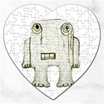 Sad Monster Baby Jigsaw Puzzle (Heart) Front