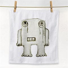 Sad Monster Baby Face Towel by dflcprints