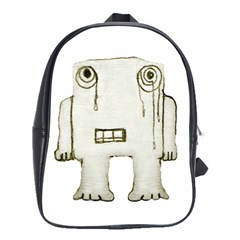 Sad Monster Baby School Bag (large) by dflcprints