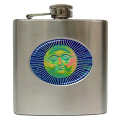 Sun Face Hip Flask by sirhowardlee