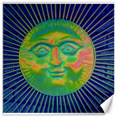 Sun Face Canvas 16  X 16  (unframed)