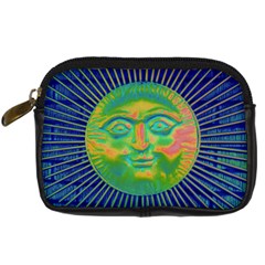 Sun Face Digital Camera Leather Case by sirhowardlee