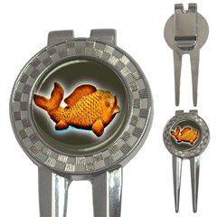 Goldfish Golf Pitchfork & Ball Marker by sirhowardlee