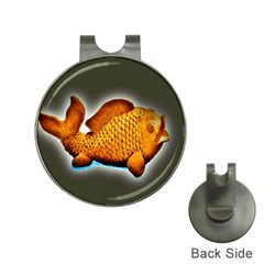 Goldfish Hat Clip With Golf Ball Marker by sirhowardlee