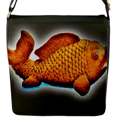 Goldfish Flap Closure Messenger Bag (small)