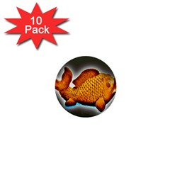 Goldfish 1  Mini Button (10 Pack)