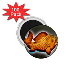 Goldfish 1 75  Button Magnet (100 Pack) by sirhowardlee