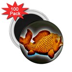 Goldfish 2.25  Button Magnet (100 pack) Front