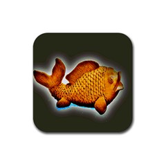 Goldfish Drink Coaster (square) by sirhowardlee