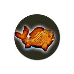 Goldfish Drink Coasters 4 Pack (round) by sirhowardlee