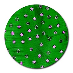 Colorful Stars 2 8  Mouse Pad (round) by sirhowardlee