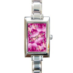 Beauty Pink Abstract Design Rectangular Italian Charm Watch by dflcprints