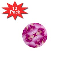 Beauty Pink Abstract Design 1  Mini Button Magnet (10 Pack) by dflcprints