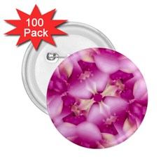 Beauty Pink Abstract Design 2 25  Button (100 Pack) by dflcprints