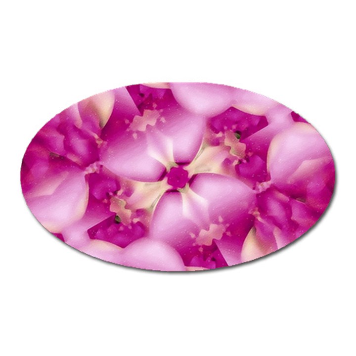 Beauty Pink Abstract Design Magnet (Oval)