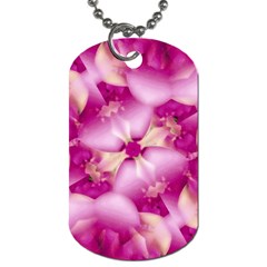 Beauty Pink Abstract Design Dog Tag (one Sided) by dflcprints