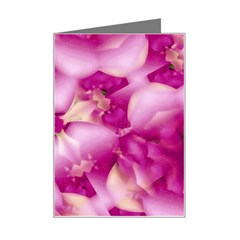 Beauty Pink Abstract Design Mini Greeting Card by dflcprints