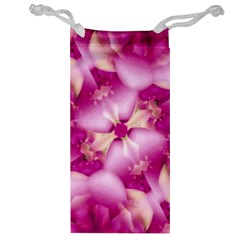 Beauty Pink Abstract Design Jewelry Bag by dflcprints