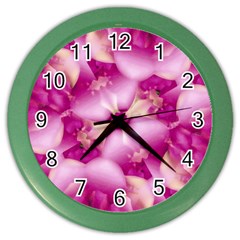 Beauty Pink Abstract Design Wall Clock (color) by dflcprints