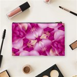 Beauty Pink Abstract Design Cosmetic Bag (Medium) Back