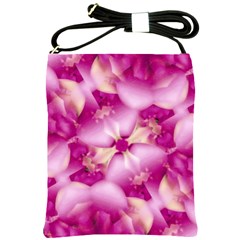 Beauty Pink Abstract Design Shoulder Sling Bag by dflcprints