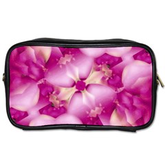 Beauty Pink Abstract Design Travel Toiletry Bag (one Side) by dflcprints