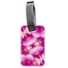 Beauty Pink Abstract Design Luggage Tag (two Sides) by dflcprints