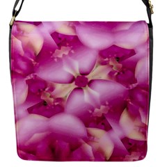 Beauty Pink Abstract Design Flap Closure Messenger Bag (small) by dflcprints