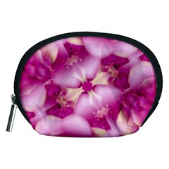 Beauty Pink Abstract Design Accessory Pouch (medium)