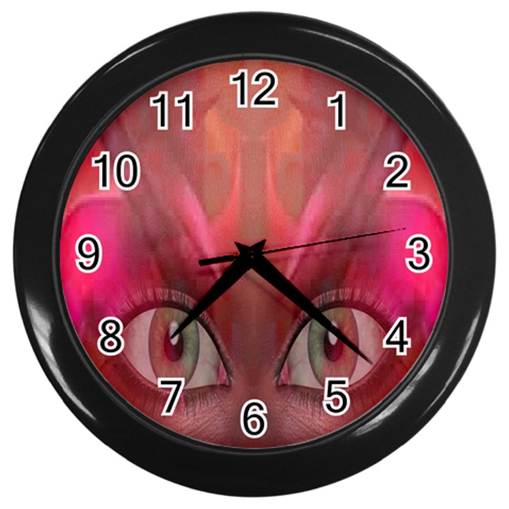 Hypnotized Wall Clock (Black)