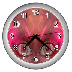 Hypnotized Wall Clock (silver) by icarusismartdesigns