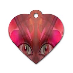 Hypnotized Dog Tag Heart (one Sided)  by icarusismartdesigns