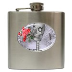 Looking Forward To Spring Hip Flask Front