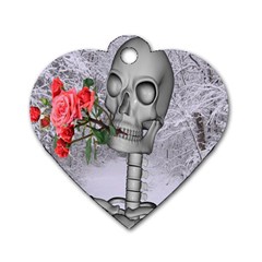 Looking Forward To Spring Dog Tag Heart (one Sided)  by icarusismartdesigns