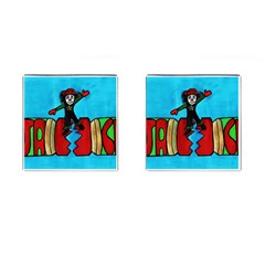 Cracker Jack Cufflinks (square)