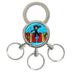 Cracker Jack 3-ring Key Chain by JUNEIPER07