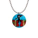 CRACKER JACK Button Necklace Front