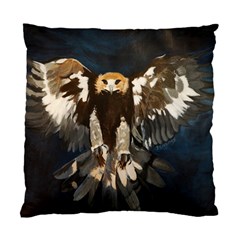 Golden Eagle Cushion Case (two Sided)  by JUNEIPER07