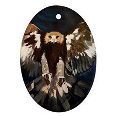 Golden Eagle Oval Ornament by JUNEIPER07