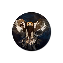 Golden Eagle Drink Coaster (round) by JUNEIPER07