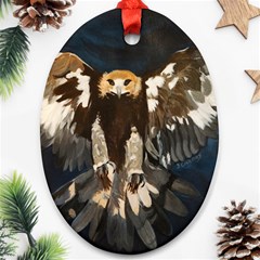 Golden Eagle Oval Ornament by JUNEIPER07