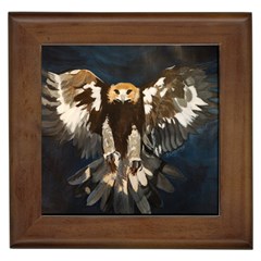 Golden Eagle Framed Ceramic Tile by JUNEIPER07