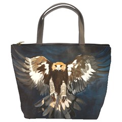 Golden Eagle Bucket Handbag by JUNEIPER07