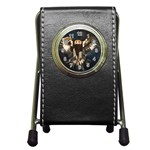 GOLDEN EAGLE Stationery Holder Clock Front