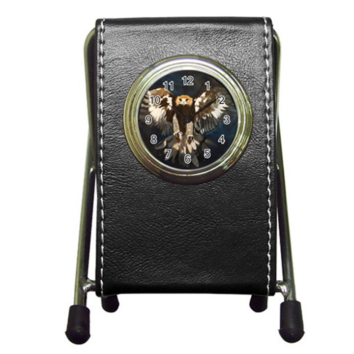 GOLDEN EAGLE Stationery Holder Clock