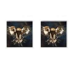 Golden Eagle Cufflinks (square) by JUNEIPER07