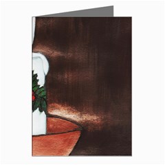 Candle And Mistletoe Greeting Card (8 Pack) by JUNEIPER07