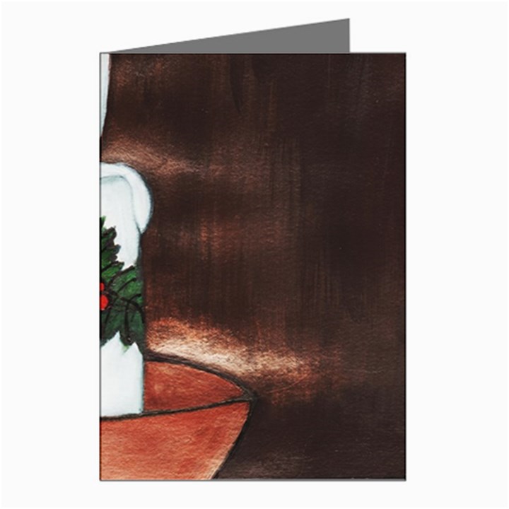 CANDLE AND MISTLETOE Greeting Card (8 Pack)