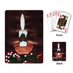 CANDLE AND MISTLETOE Playing Cards Single Design Back