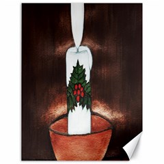 Candle And Mistletoe Canvas 18  X 24  (unframed) by JUNEIPER07